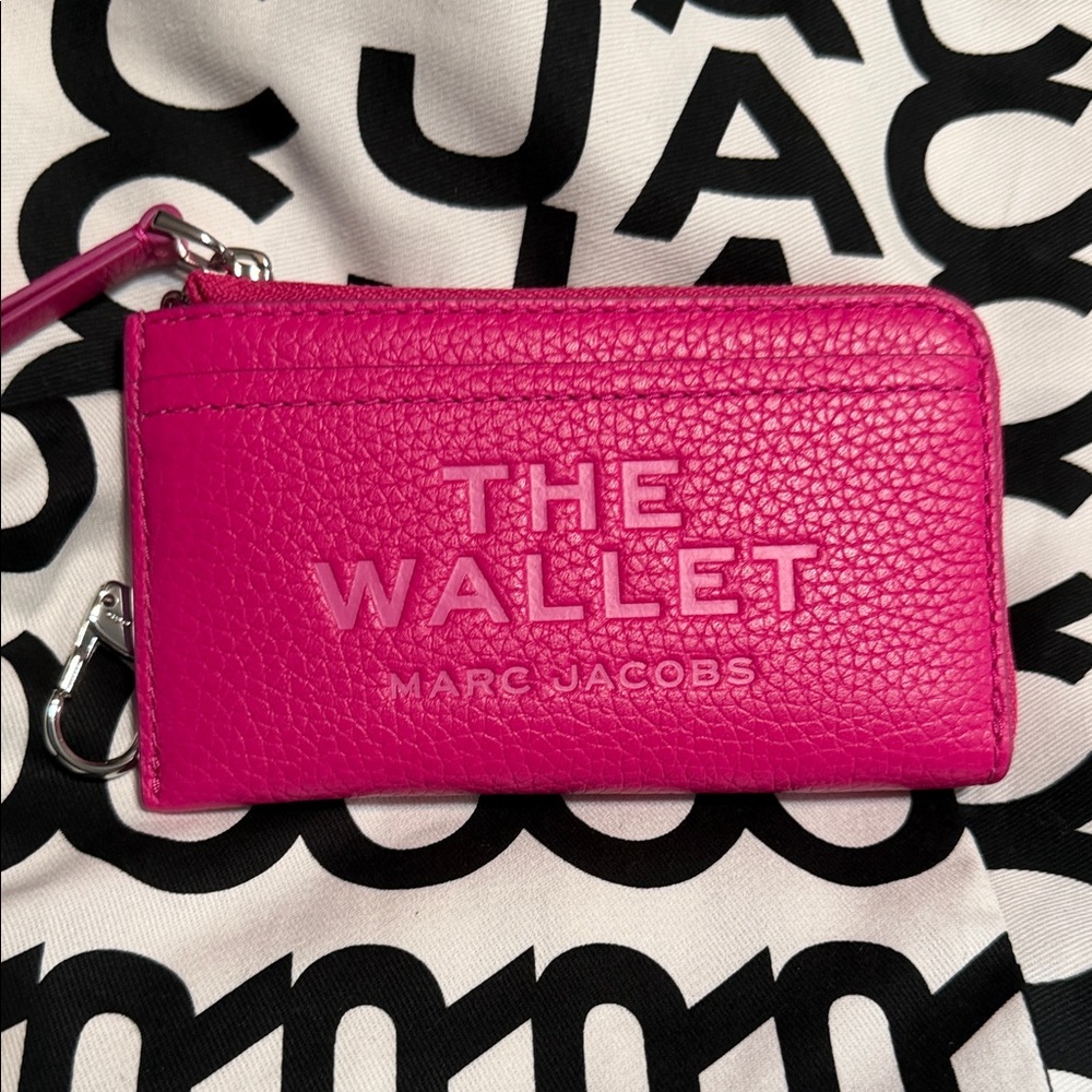 Marc Jacobs Vibrant Pink Leather Wallet
